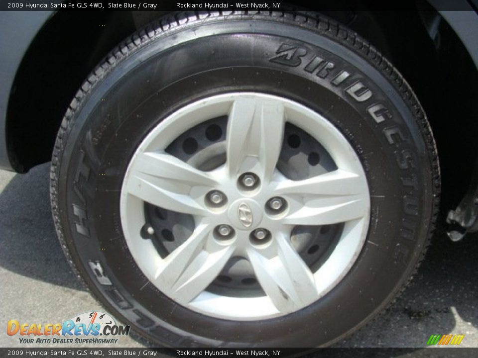 2009 Hyundai Santa Fe GLS 4WD Slate Blue / Gray Photo #26