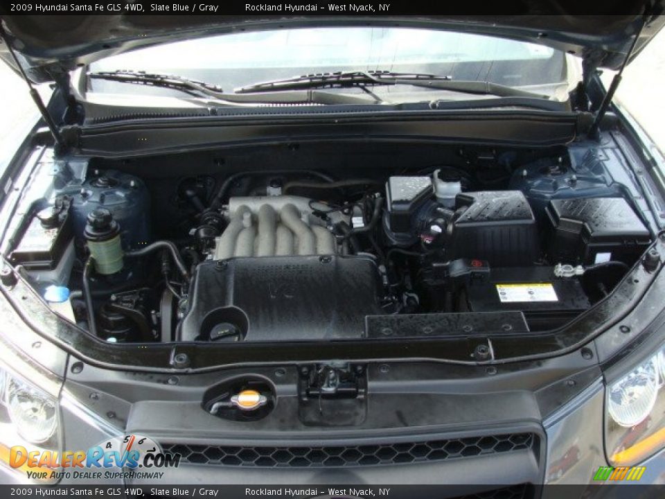2009 Hyundai Santa Fe GLS 4WD Slate Blue / Gray Photo #28