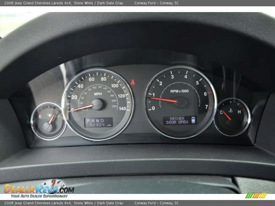 2008 Jeep Grand Cherokee Laredo 4x4 Stone White / Dark Slate Gray Photo #22