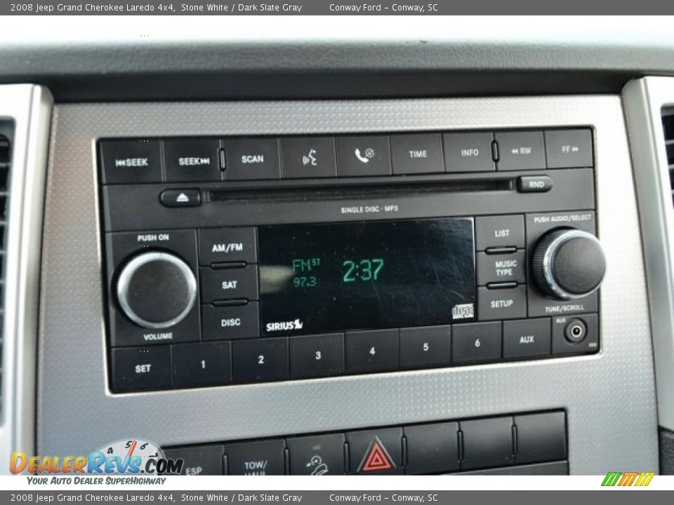 2008 Jeep Grand Cherokee Laredo 4x4 Stone White / Dark Slate Gray Photo #24