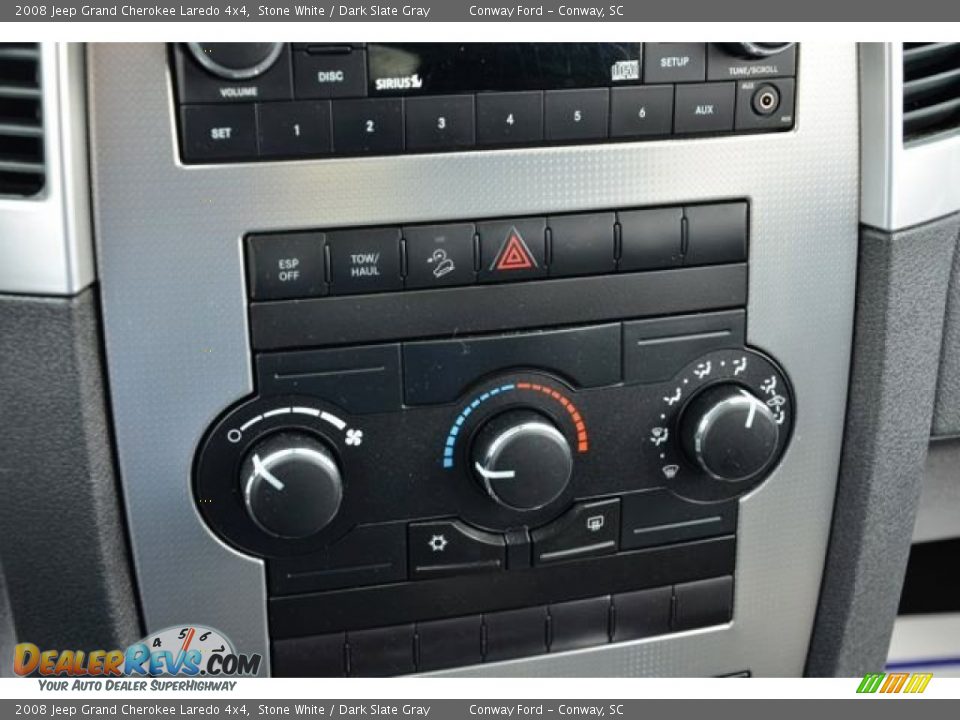2008 Jeep Grand Cherokee Laredo 4x4 Stone White / Dark Slate Gray Photo #25