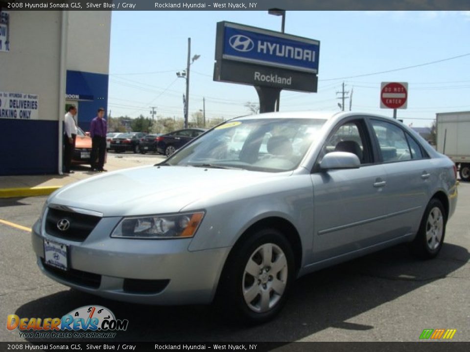 2008 Hyundai Sonata GLS Silver Blue / Gray Photo #1