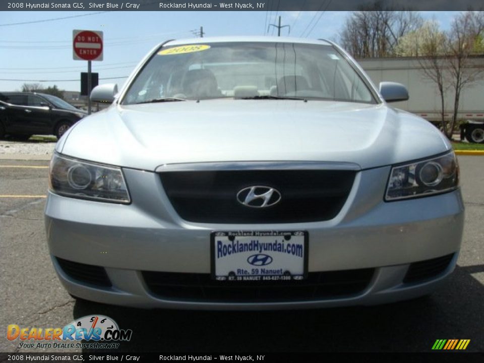 2008 Hyundai Sonata GLS Silver Blue / Gray Photo #2