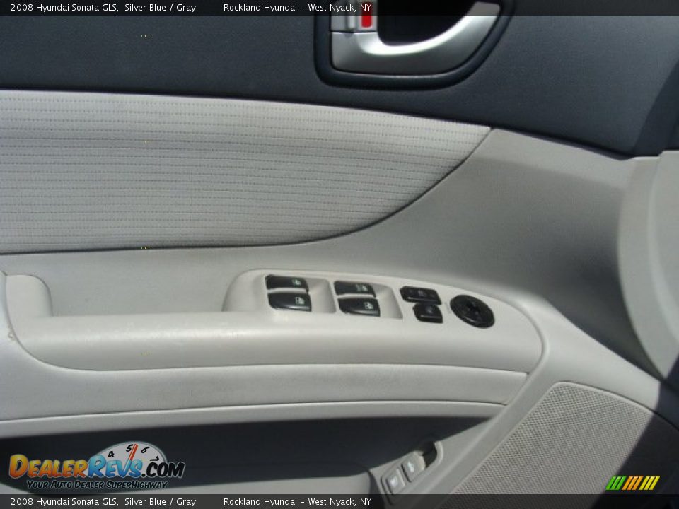 2008 Hyundai Sonata GLS Silver Blue / Gray Photo #8