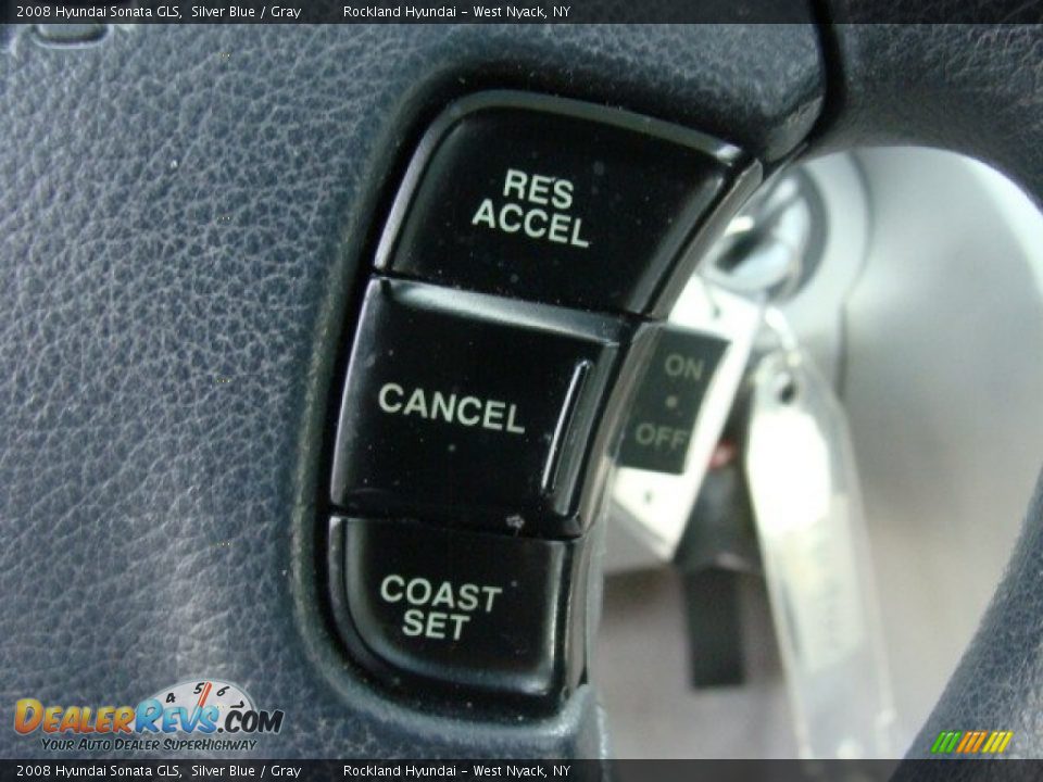 2008 Hyundai Sonata GLS Silver Blue / Gray Photo #13