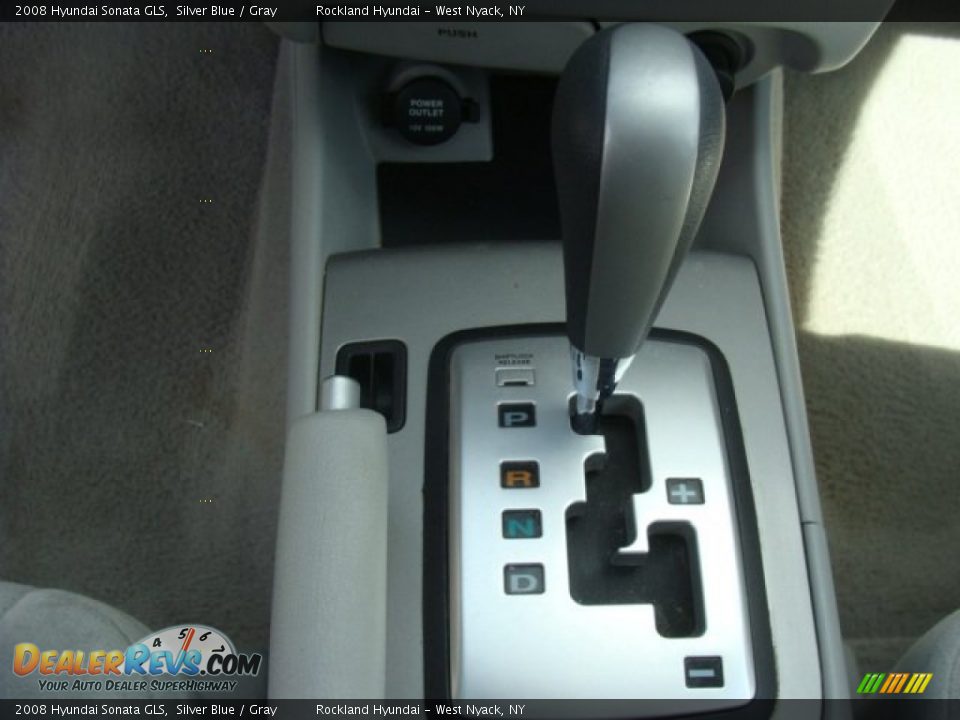 2008 Hyundai Sonata GLS Silver Blue / Gray Photo #16