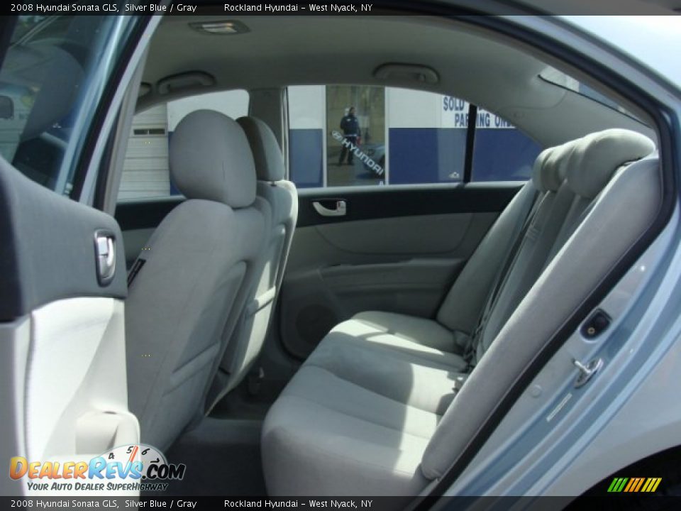 2008 Hyundai Sonata GLS Silver Blue / Gray Photo #17