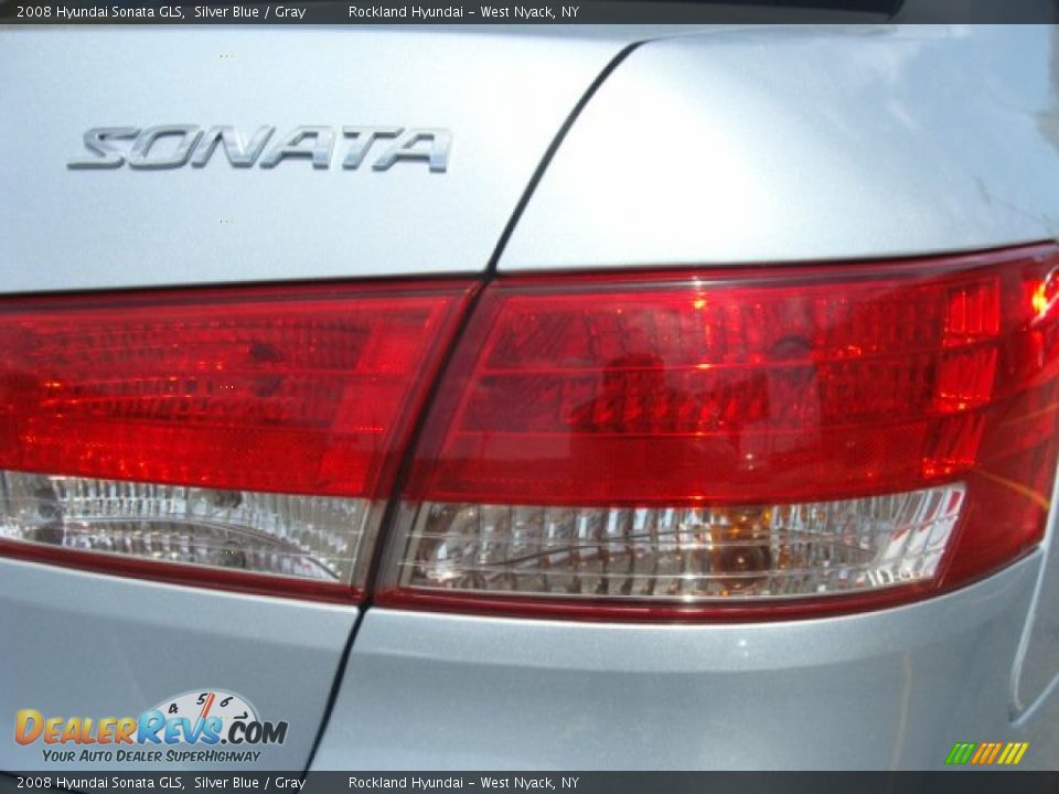 2008 Hyundai Sonata GLS Silver Blue / Gray Photo #19