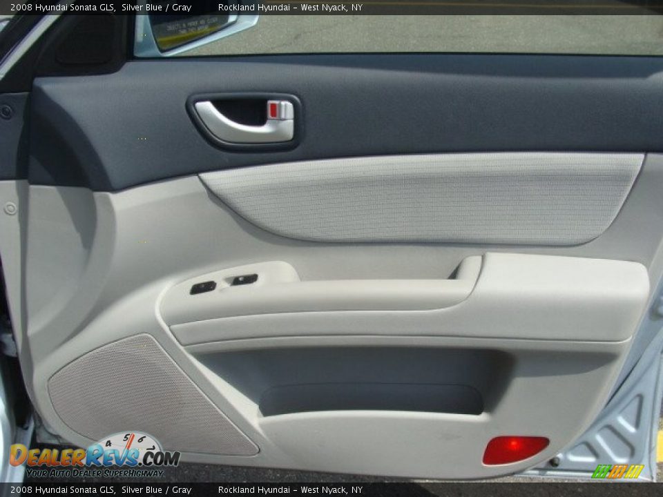 2008 Hyundai Sonata GLS Silver Blue / Gray Photo #21