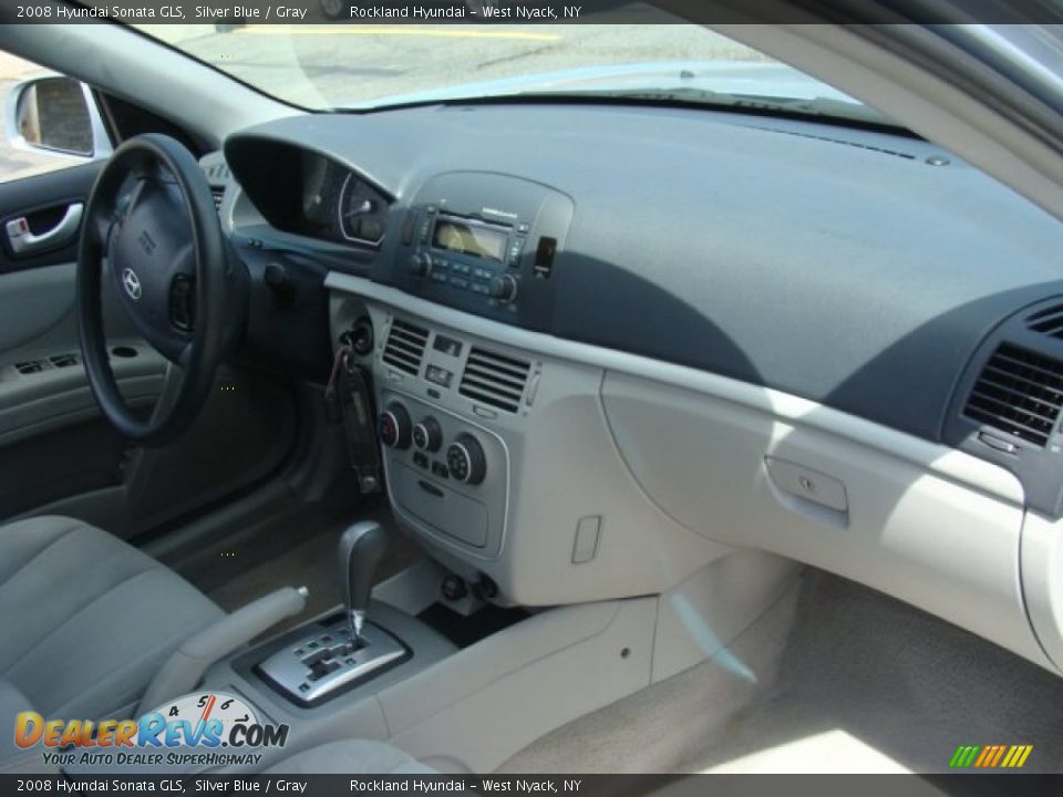 2008 Hyundai Sonata GLS Silver Blue / Gray Photo #22
