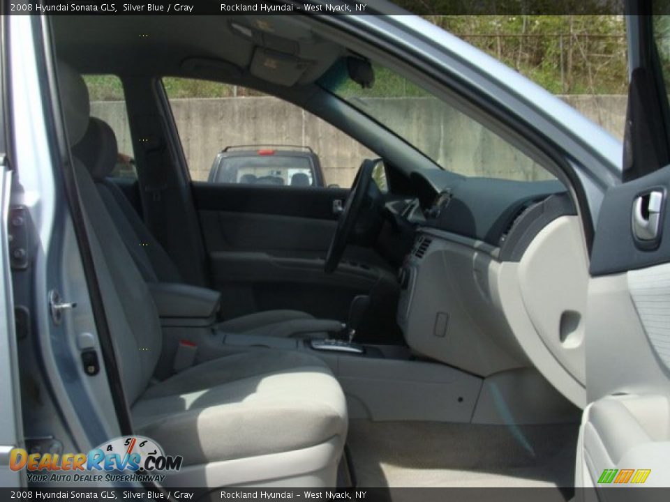 2008 Hyundai Sonata GLS Silver Blue / Gray Photo #23