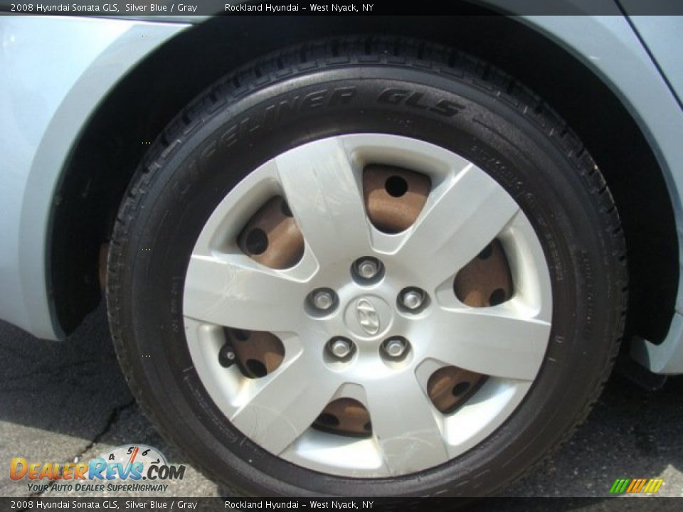 2008 Hyundai Sonata GLS Silver Blue / Gray Photo #24