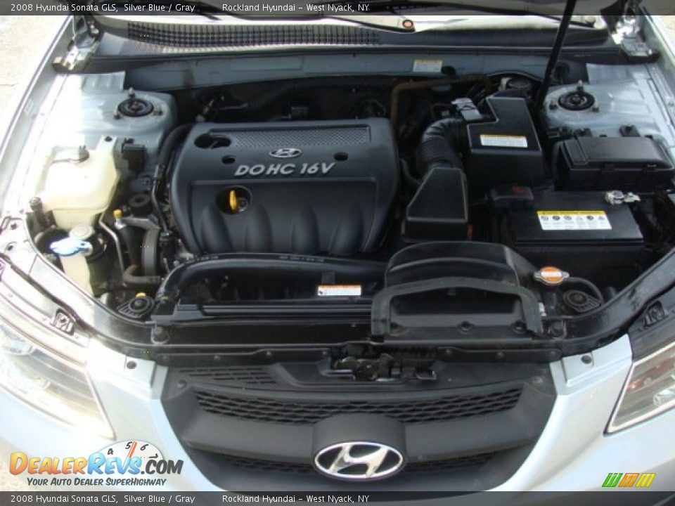 2008 Hyundai Sonata GLS Silver Blue / Gray Photo #26