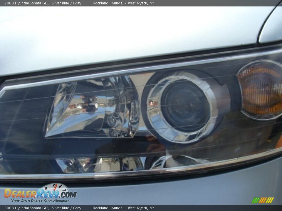 2008 Hyundai Sonata GLS Silver Blue / Gray Photo #27