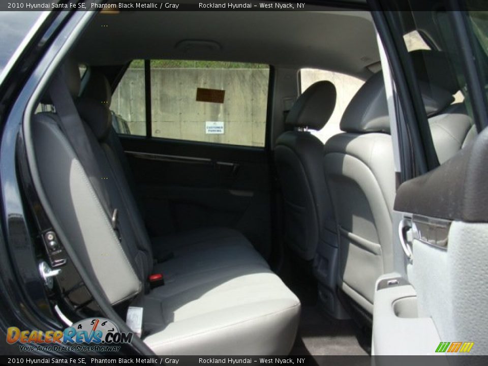 2010 Hyundai Santa Fe SE Phantom Black Metallic / Gray Photo #22