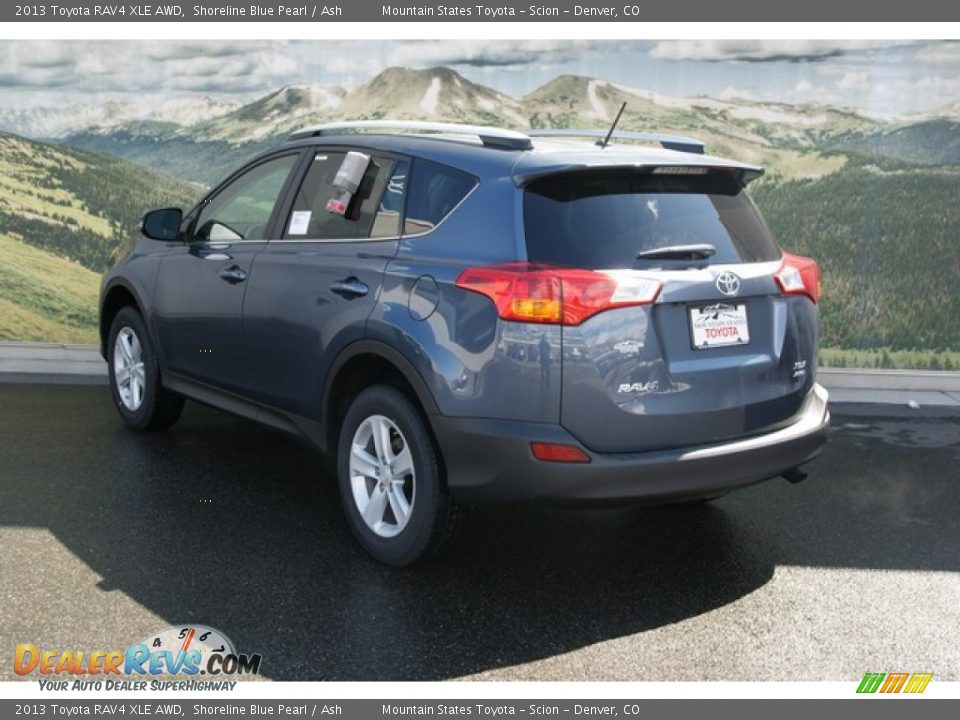 2013 Toyota RAV4 XLE AWD Shoreline Blue Pearl / Ash Photo #2
