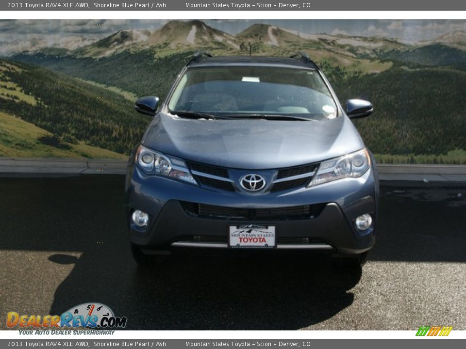 2013 Toyota RAV4 XLE AWD Shoreline Blue Pearl / Ash Photo #3