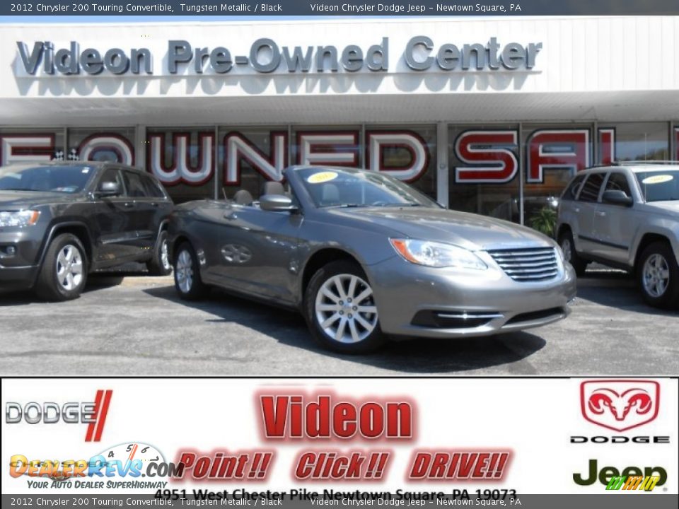 2012 Chrysler 200 Touring Convertible Tungsten Metallic / Black Photo #1