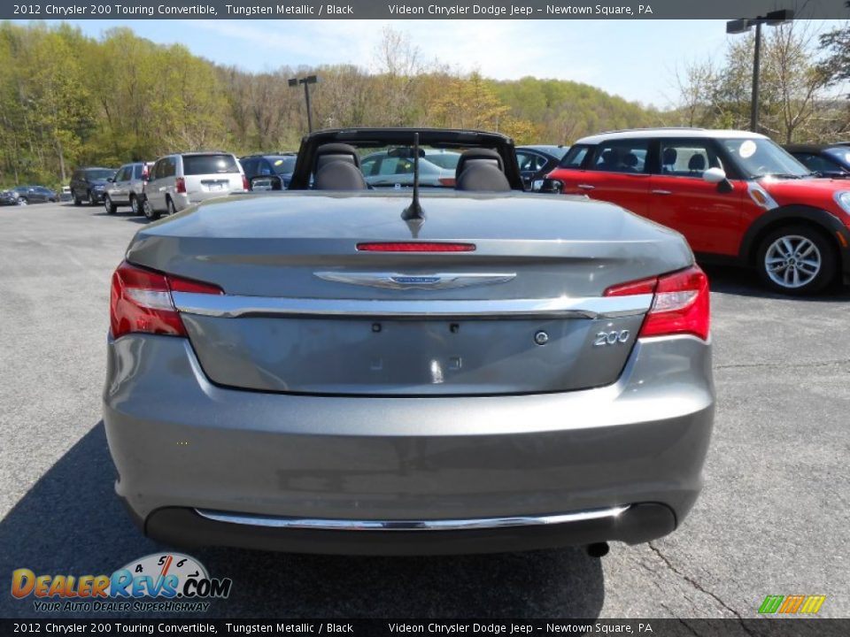 2012 Chrysler 200 Touring Convertible Tungsten Metallic / Black Photo #6