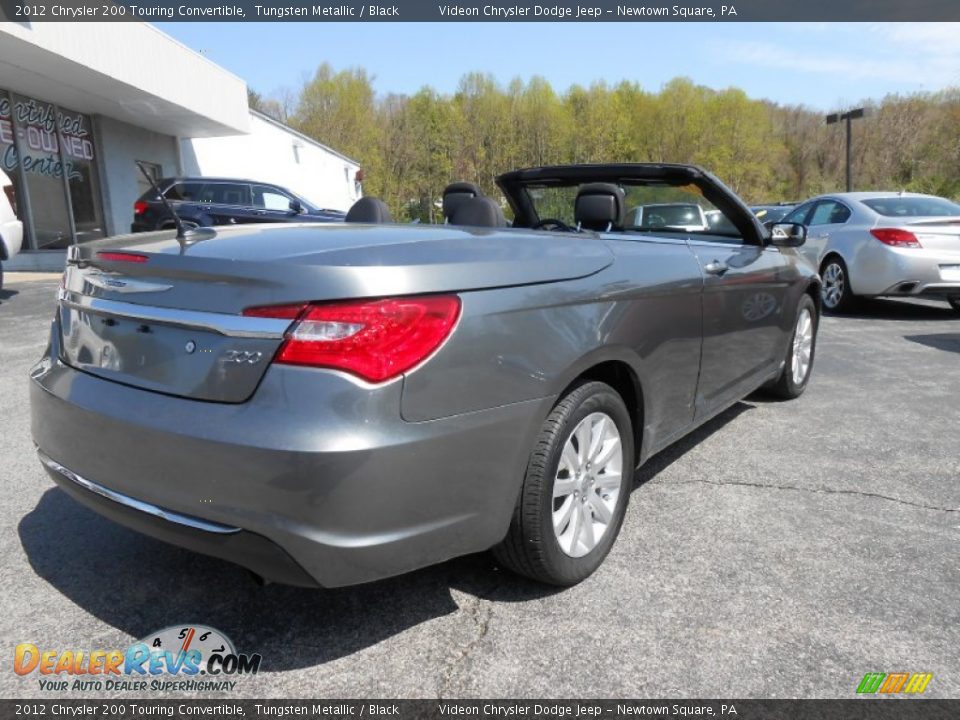2012 Chrysler 200 Touring Convertible Tungsten Metallic / Black Photo #7