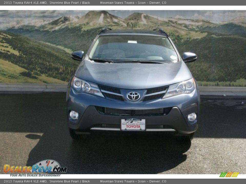 2013 Toyota RAV4 XLE AWD Shoreline Blue Pearl / Black Photo #3