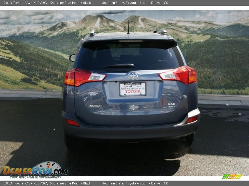 2013 Toyota RAV4 XLE AWD Shoreline Blue Pearl / Black Photo #4