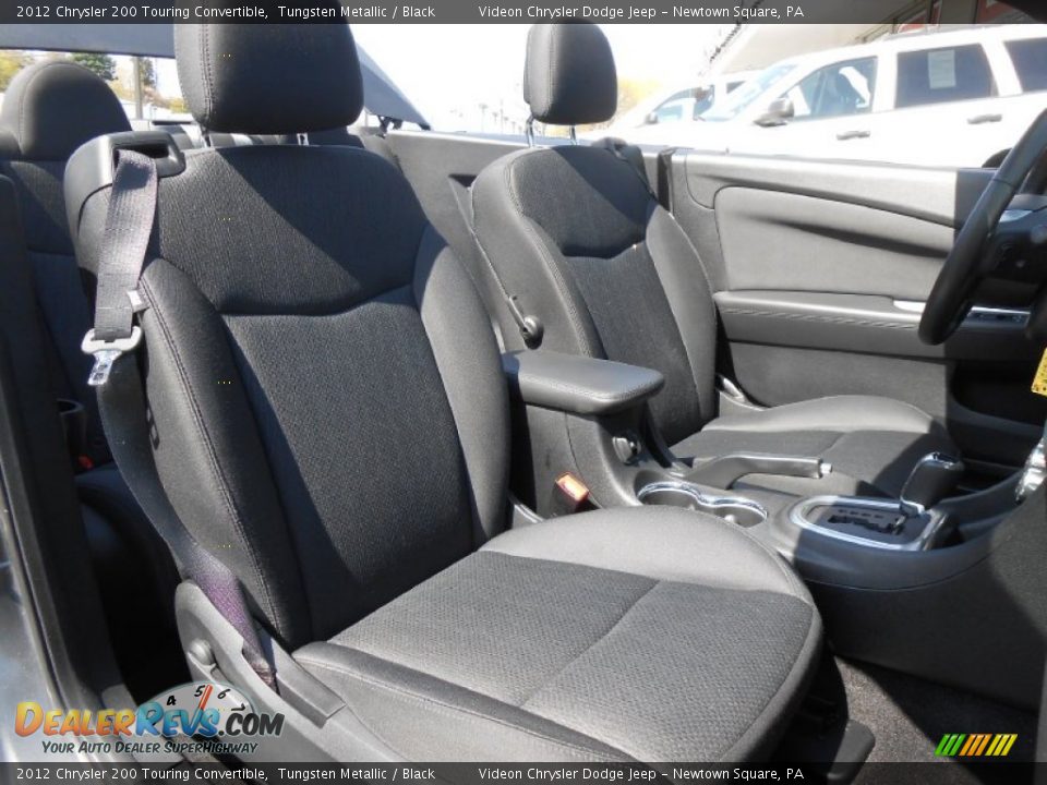 2012 Chrysler 200 Touring Convertible Tungsten Metallic / Black Photo #14