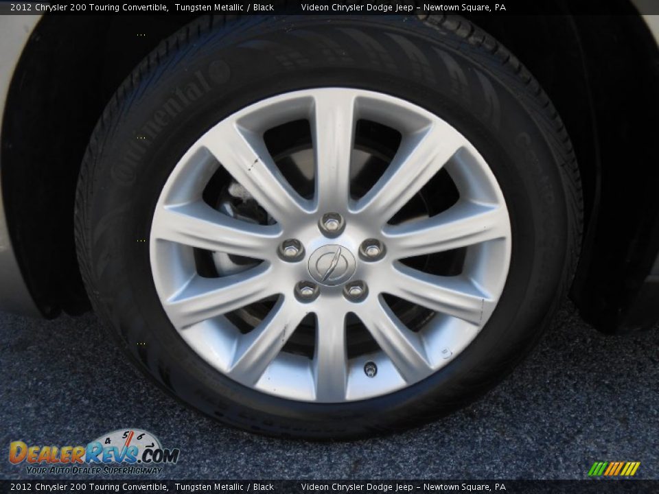 2012 Chrysler 200 Touring Convertible Tungsten Metallic / Black Photo #20