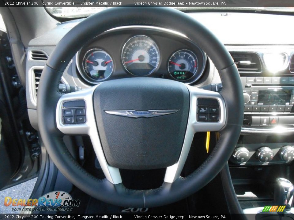 2012 Chrysler 200 Touring Convertible Tungsten Metallic / Black Photo #23