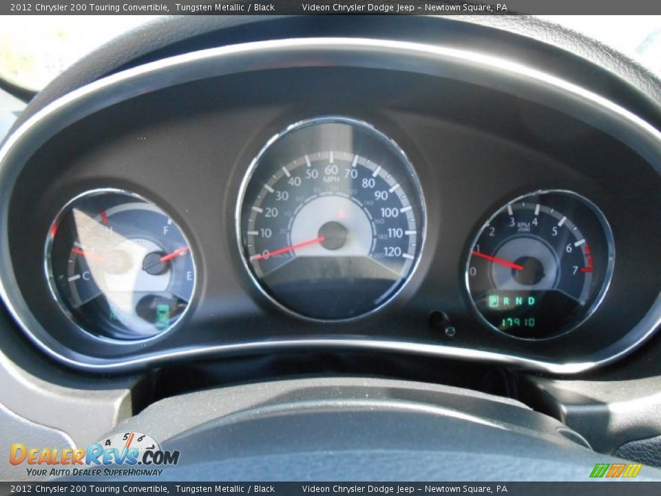 2012 Chrysler 200 Touring Convertible Tungsten Metallic / Black Photo #24