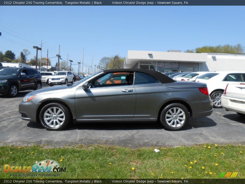 2012 Chrysler 200 Touring Convertible Tungsten Metallic / Black Photo #27