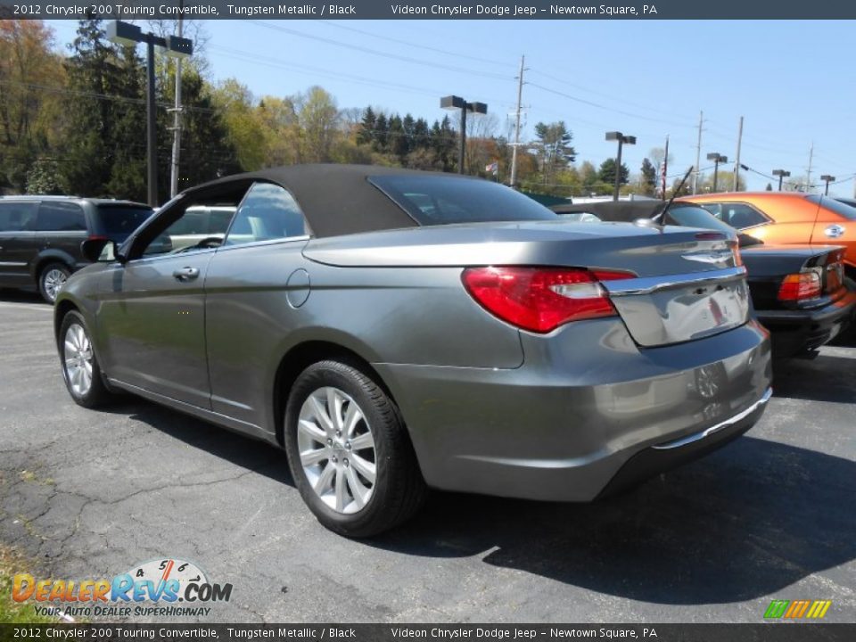 2012 Chrysler 200 Touring Convertible Tungsten Metallic / Black Photo #28