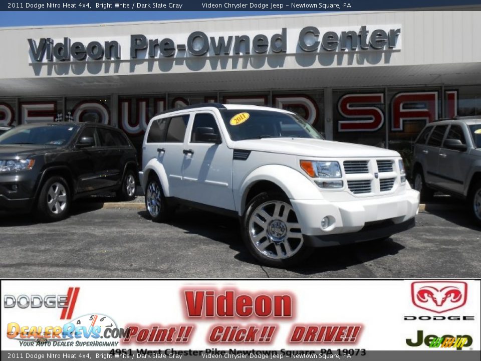 2011 Dodge Nitro Heat 4x4 Bright White / Dark Slate Gray Photo #1