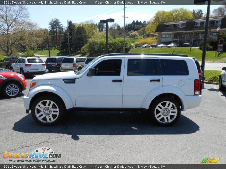 2011 Dodge Nitro Heat 4x4 Bright White / Dark Slate Gray Photo #4