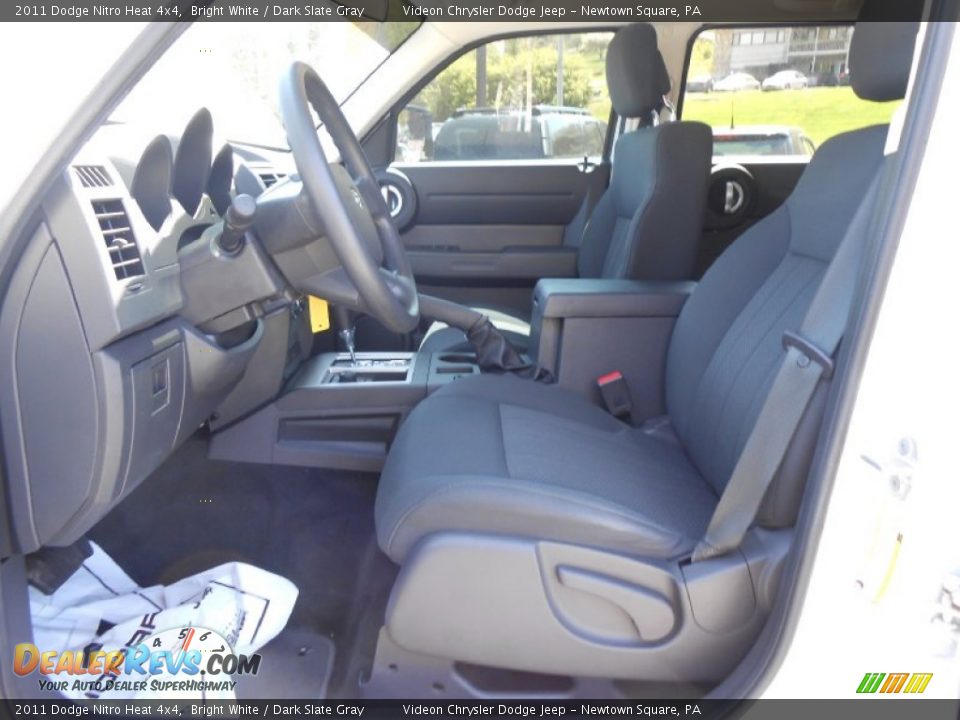 2011 Dodge Nitro Heat 4x4 Bright White / Dark Slate Gray Photo #10