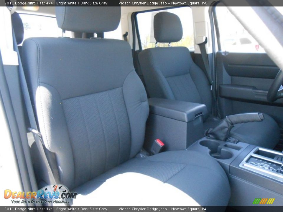 2011 Dodge Nitro Heat 4x4 Bright White / Dark Slate Gray Photo #14