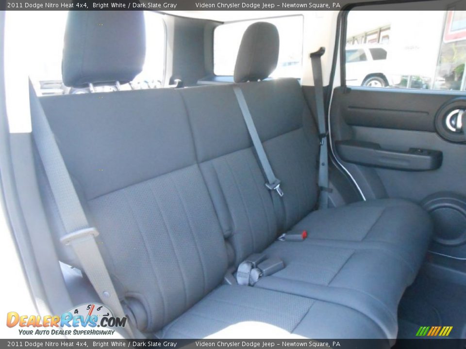 2011 Dodge Nitro Heat 4x4 Bright White / Dark Slate Gray Photo #15