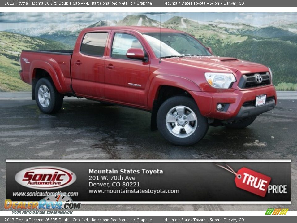 2013 Toyota Tacoma V6 SR5 Double Cab 4x4 Barcelona Red Metallic / Graphite Photo #1