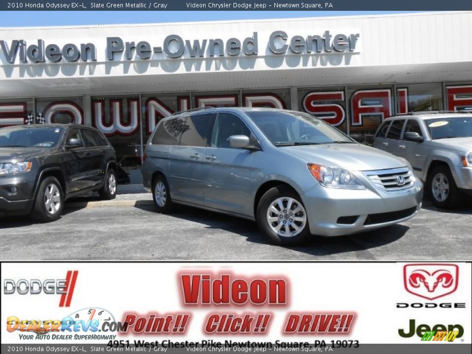 2010 Honda Odyssey EX-L Slate Green Metallic / Gray Photo #1