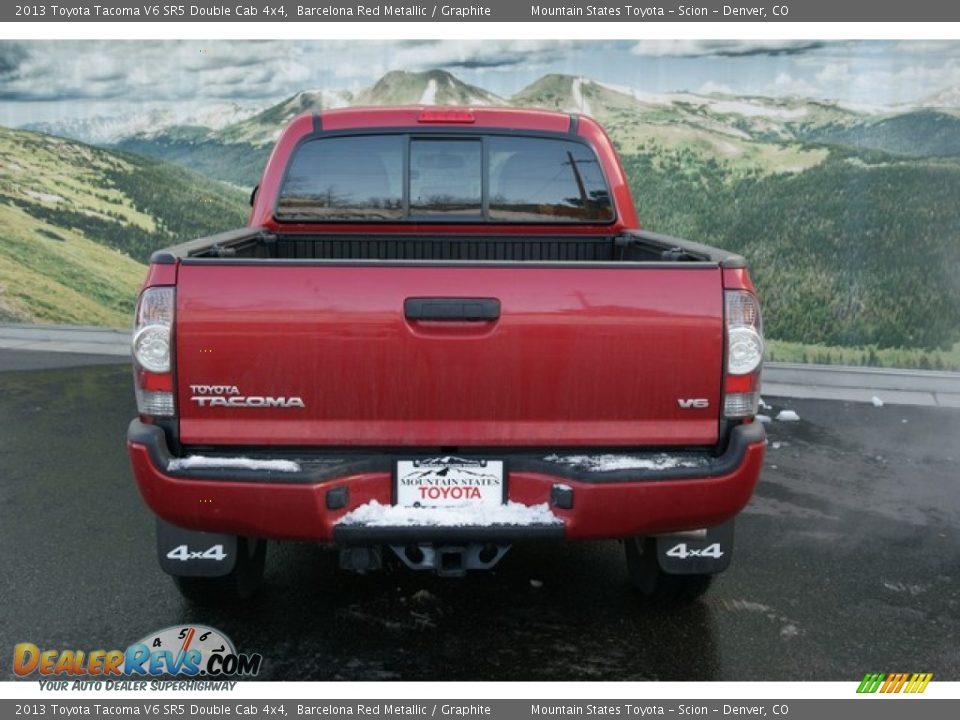 2013 Toyota Tacoma V6 SR5 Double Cab 4x4 Barcelona Red Metallic / Graphite Photo #4