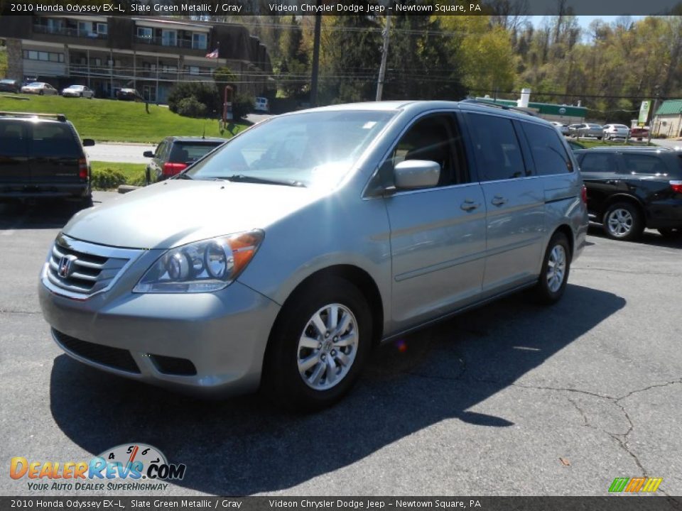 2010 Honda Odyssey EX-L Slate Green Metallic / Gray Photo #3