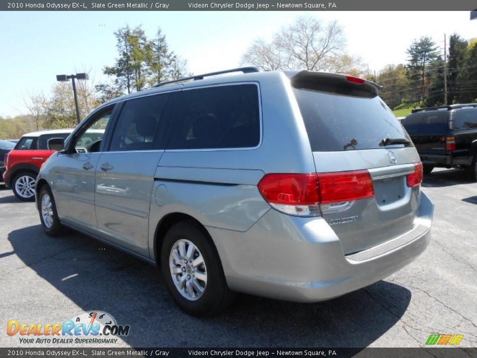 2010 Honda Odyssey EX-L Slate Green Metallic / Gray Photo #5