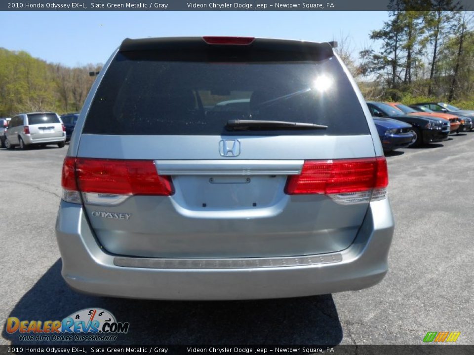 2010 Honda Odyssey EX-L Slate Green Metallic / Gray Photo #6