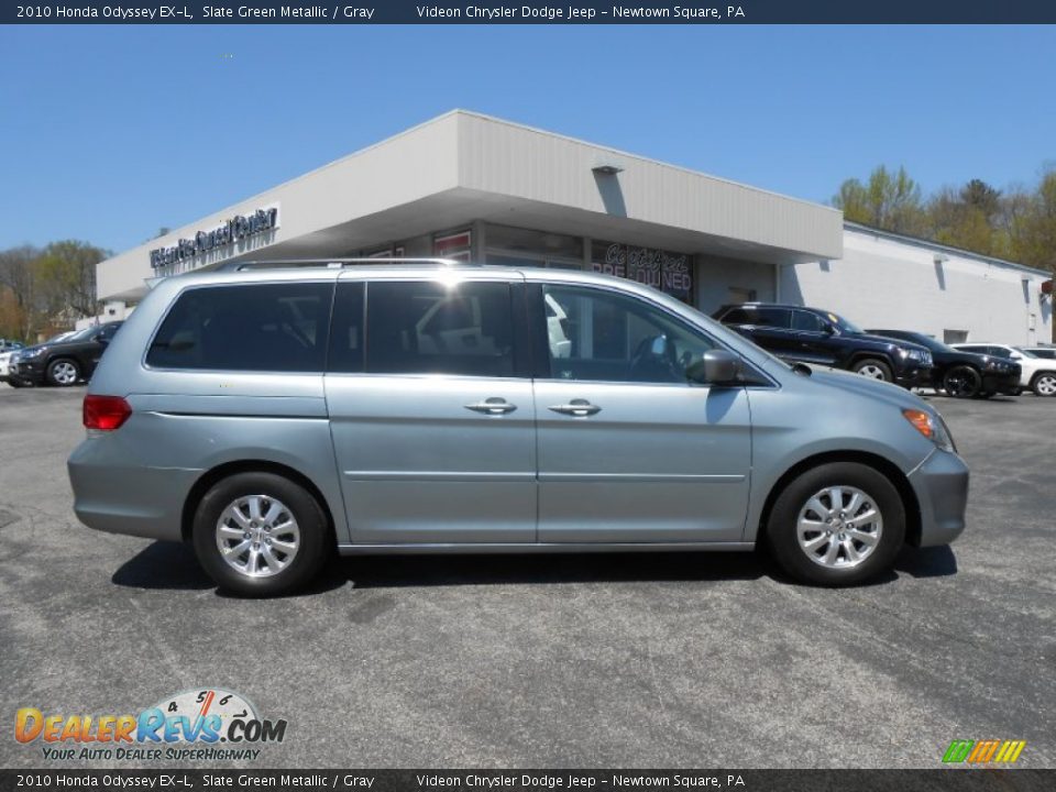 2010 Honda Odyssey EX-L Slate Green Metallic / Gray Photo #8