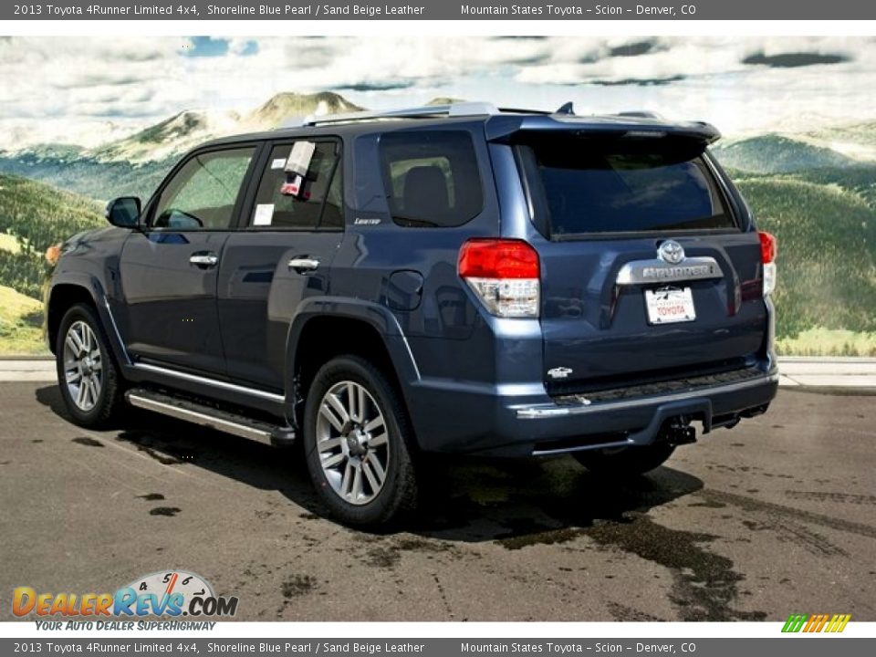 2013 Toyota 4Runner Limited 4x4 Shoreline Blue Pearl / Sand Beige Leather Photo #2
