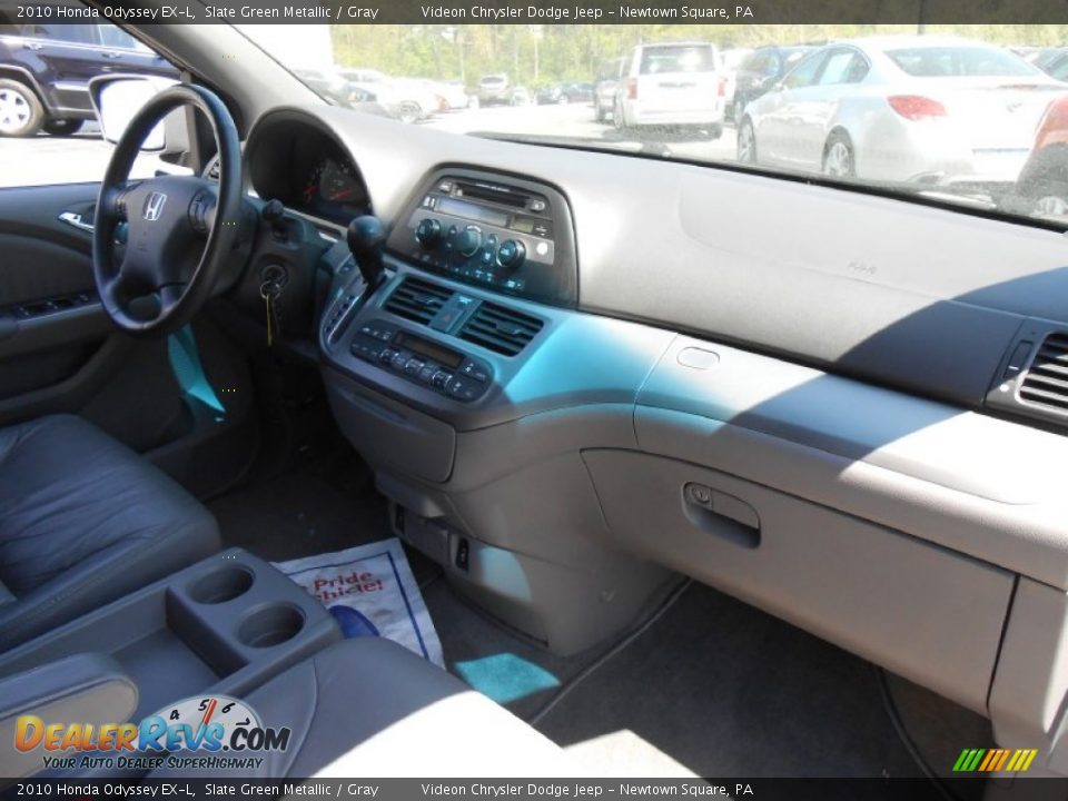 2010 Honda Odyssey EX-L Slate Green Metallic / Gray Photo #11