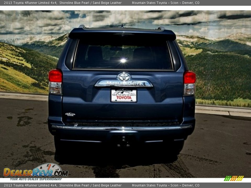 2013 Toyota 4Runner Limited 4x4 Shoreline Blue Pearl / Sand Beige Leather Photo #4