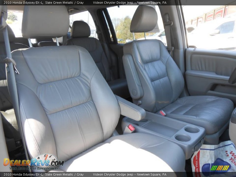 2010 Honda Odyssey EX-L Slate Green Metallic / Gray Photo #13