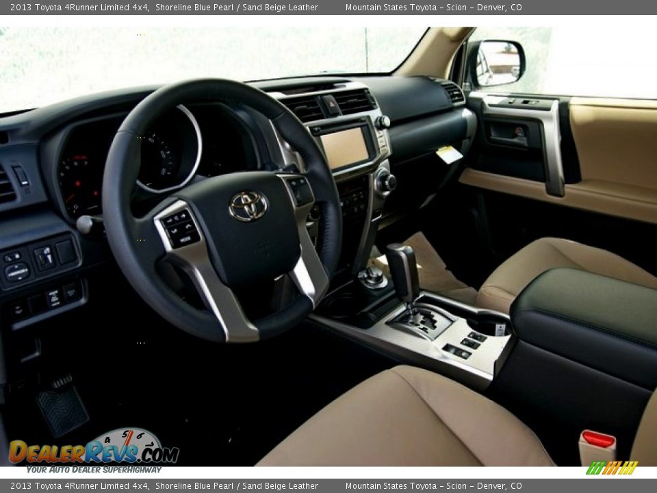 2013 Toyota 4Runner Limited 4x4 Shoreline Blue Pearl / Sand Beige Leather Photo #5