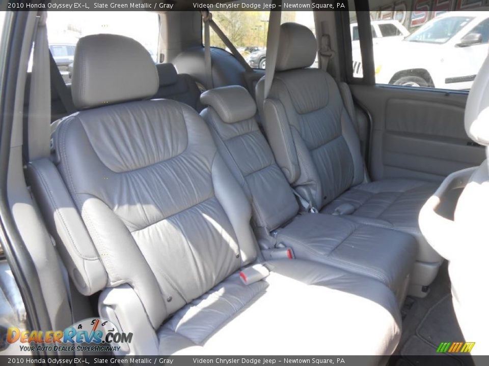 2010 Honda Odyssey EX-L Slate Green Metallic / Gray Photo #14